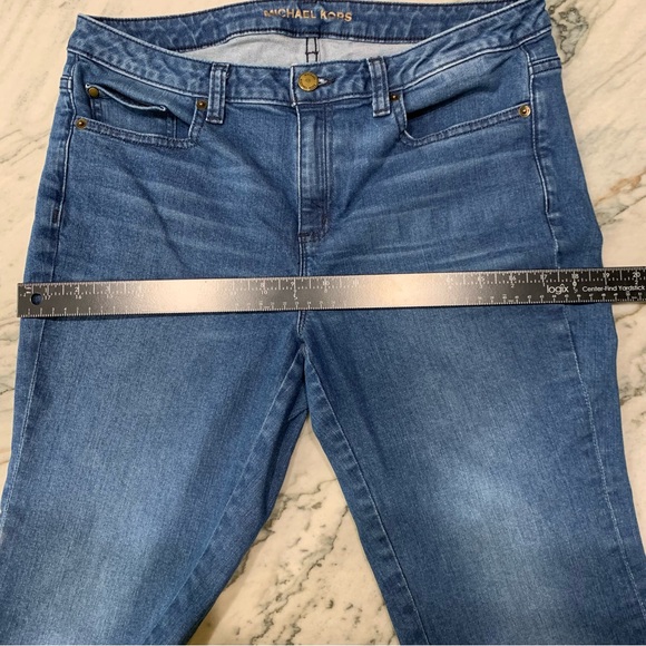 Michael Kors Medium Vintage Blue Cropped Split Ankle Hem‎ Denim Jeans Siz… - Picture 8 of 10